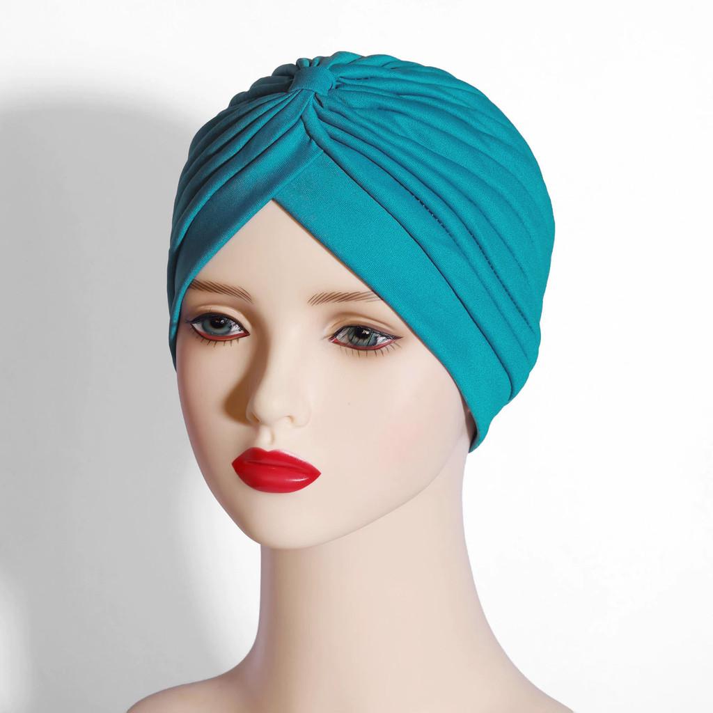 Indian Style Yoga Cap With No Brim Polyester Fabric Sunshade For Winter And Autumn