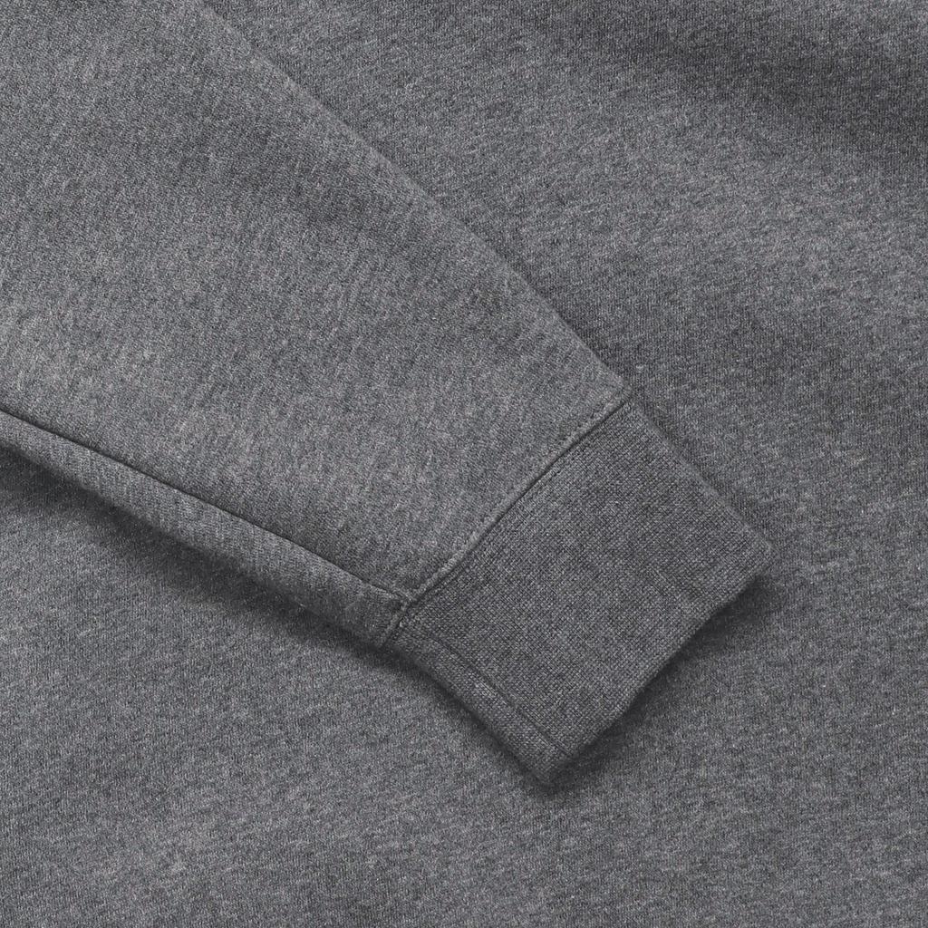 Nike Logo Embroidered Drawstring Hoodie With Long Sleeves Men Sweatshirt Gray BV2646-071