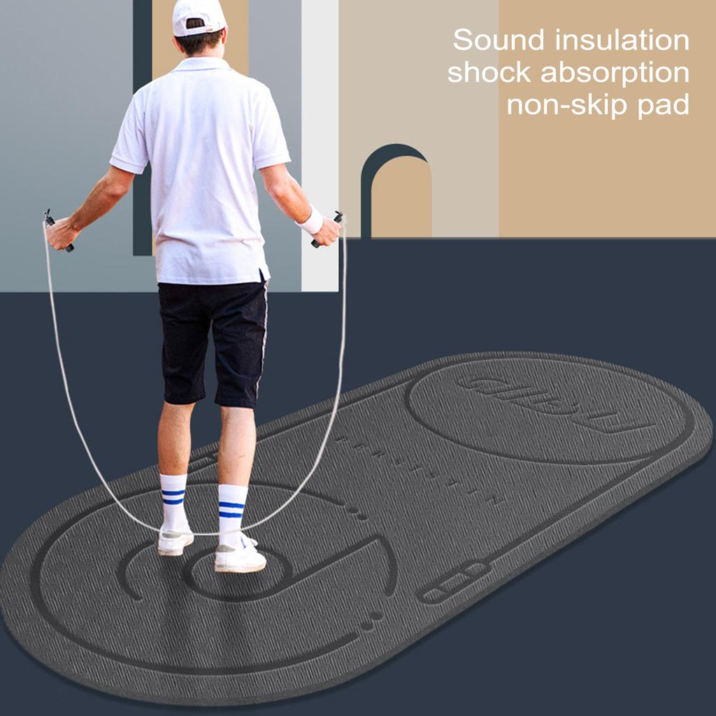 Rosepoem Skipping Mat Jump Rope Mat Non-Slip Yoga Mat Shock Absorption Noise Reduction And Waterproof for Rope Skipping Yoga Pilates Fitness Indoor Rosepoem Skipping Mat Jump Rope Mat Non-Slip Yoga Mat Shock Absorption Noise Reduction And Waterproof for Rope Skipping Yoga Pilates Fitness Indoor