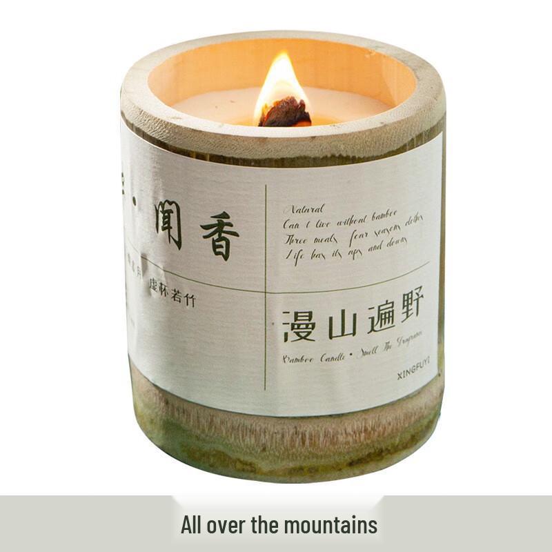 Ou Jie Wang  Wishing You Peace  Camellia Bamboo Scented Candle