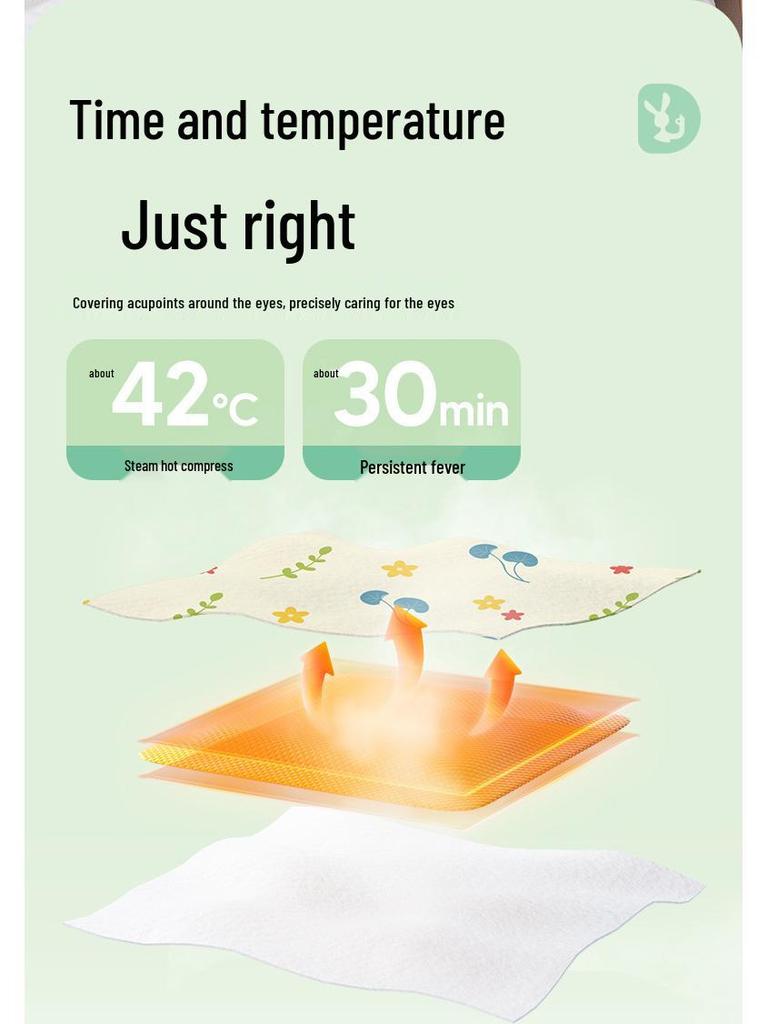 Kangaroo Doctor Self-Heating Steam Eye Mask with Lutein and Anthocyanin for Eye Fatigue Relief