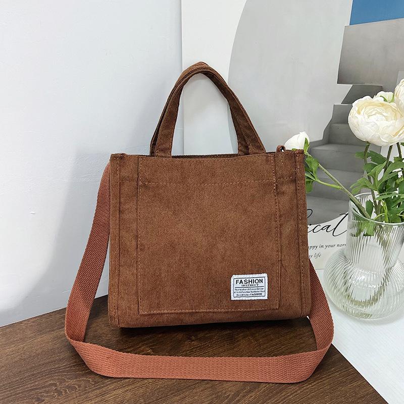 

Женская сумка вельветовая новая маленькая квадратная сумка модная сумочка сумка-мессенджер коричневый