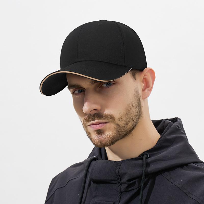 Four Seasons Men Women Solid Color Baseball Cap Curved Eaves Outdoor Sports Sunshade Cap