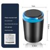 Car Ashtray Flame Retardant Alloy Liner One Touch Lid Built In Led Light For Daily Car Driving Use