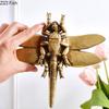 Goldene Libelle Wandbehang Ornamente Wohnzimmer Dekoration Wandhintergrund Display Insektenskulptur Wandmontierte Dekorationen