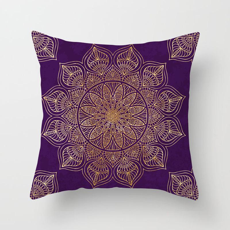 New Mandala Series Ethnic Theme Polyester Pillow Case Cushion Exotic