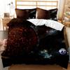 Planet Duvet Cover Universe Twin Bedding Set Solar System Outer Space Quilt Cover 3D Starry Sky Astronomy Polyester Bedding Set