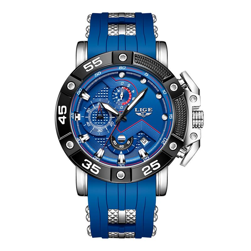 LIGE Fashion Mens Watches Sports Watch Waterproof Luminous Quartz Watch Men's sports Watch man watch luxury reloj hombre