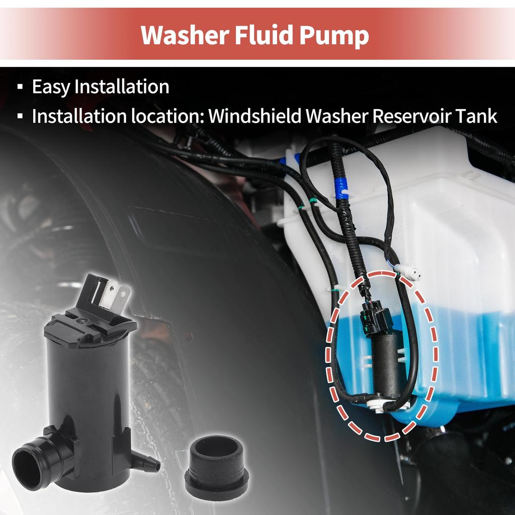 ACROPIX Honda Accord Windshield Washer Pump for Honda Civic Windshield Washer Fluid Pump Part Number: 38512SC4673 1 Pack
