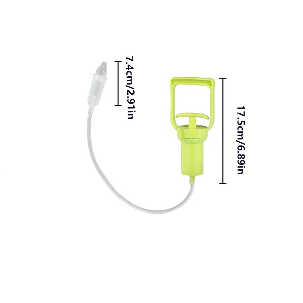 Silicone Head Newborn Nose Cleaner Pull Type Snot Vacuum Suction Children Nasal Aspirator Cleanable Safe Nasal Wash