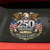 250th Anniversary USA Flag Sticker Patriotic 1776-2026 250 Years America Car Decal Independence
