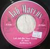 7inch Record ANTHONY B - Let Jah Be Your Guide NONE Jah Marcus Reco Jamaica Reggae, Ska & Dub Used