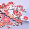 30 stuks/partij Willekeurig Gemengde Emaille Bedels Voor Sieraden Maken Benodigdheden Zon Maan Ster Fruit Dier Bedel Hanger Materialen DIY Oorbellen