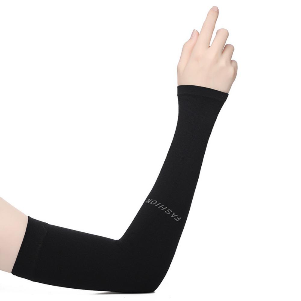 

1 Pair Anti-UV Sun Protection Arm Sleeves for Driving Hiking Running Camping Outdoor Sports чёрный