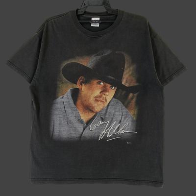 Vintage 90's Gary Allan American Singer Black Large T Shirt Gary Allan Tour Music Concert Singer Rock Shirt Pop Country Music Shirt Size L