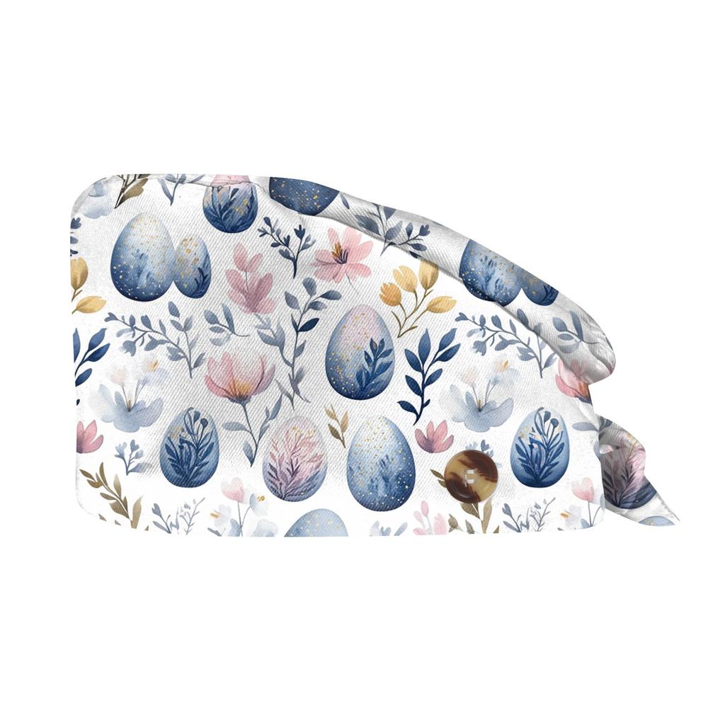 Fashion Easter Print Work Hat Casual Wash Hat Bag Cap