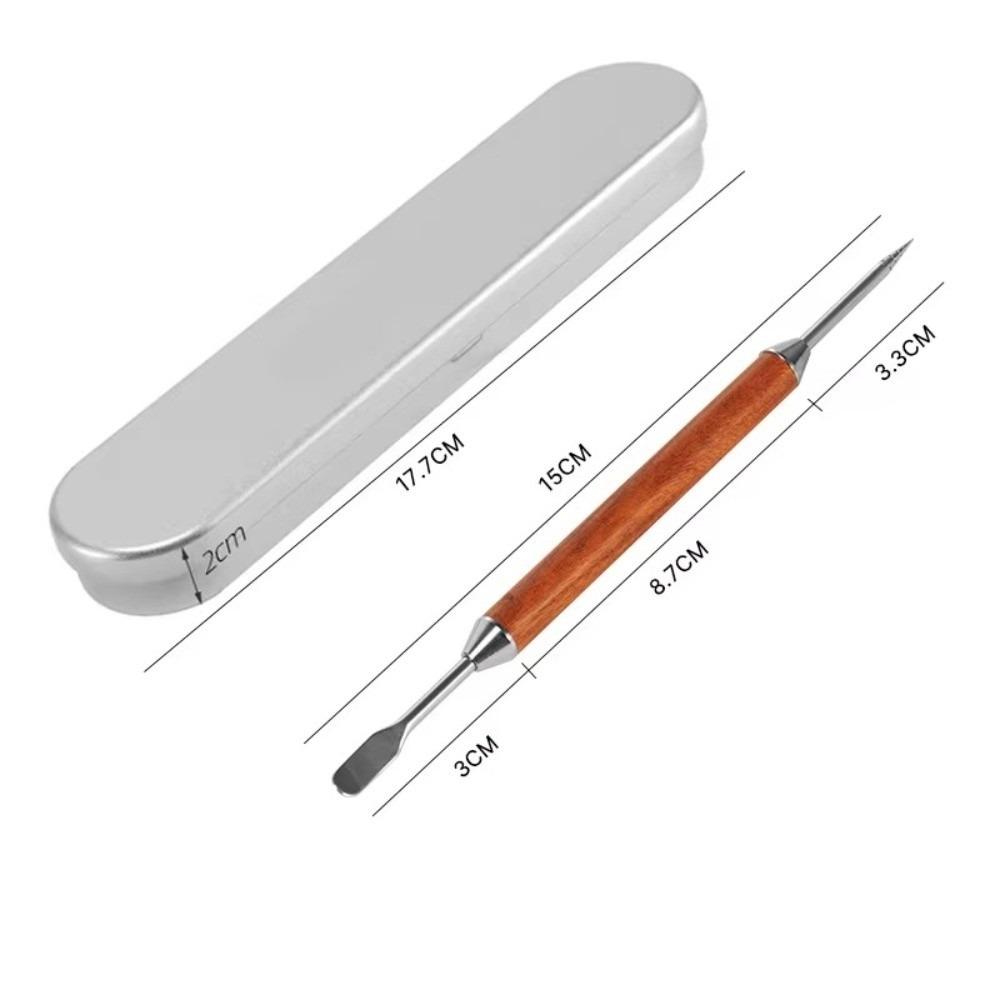 Wooden Handle Coffee Latte Art Pen Latte Pull Flower Needle Coffee Pull Modeling Tool Barista Tool Multifunctional