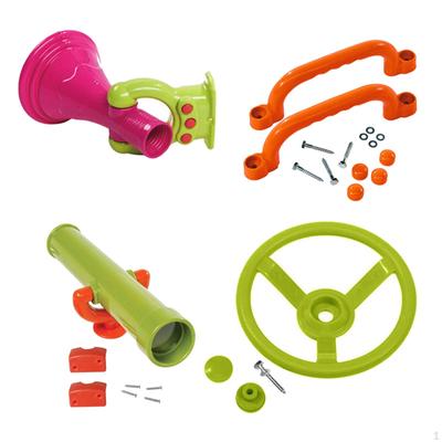 4Pcs Playground Accessories,Pirate Ship Wheel for Kids,Swingset Attachments Treehouse,Outdoor