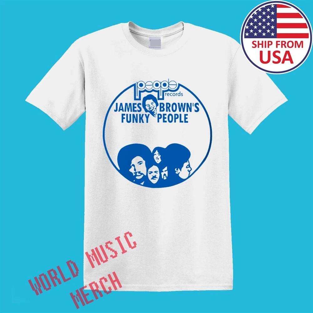 People Records James Brown Men s White Size S-5XL 3XL