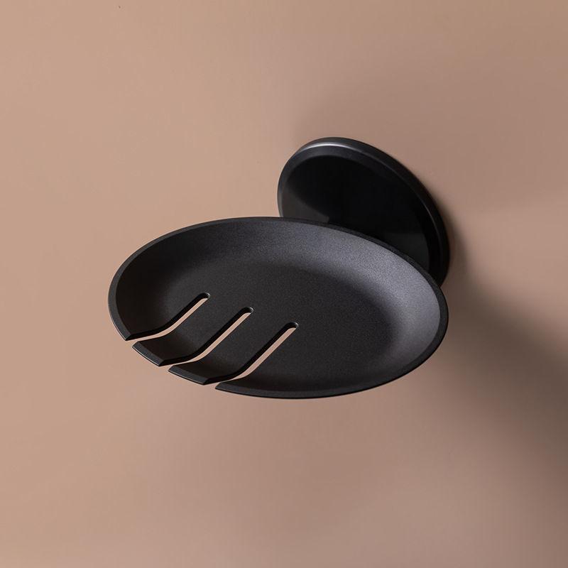 Punch-Free Wall-Mounted Soap Dish with Drainage and Suction Cup