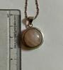 White Gold Filled Light Pink Rose Quartz Fashion Pendant, Locket, Natural Gemstone, with FREE ASSORTED CHAIN #5