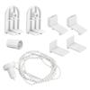 1/2 Set Roller Blind Fittings 17mm Roller Blind Brackets with Beaded Chain Curtain Roller Accessories for Blinds Repair