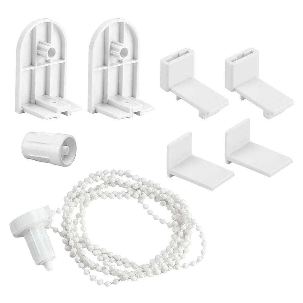 1/2 Set Roller Blind Fittings 17mm Roller Blind Brackets with Beaded Chain Curtain Roller Accessories for Blinds Repair