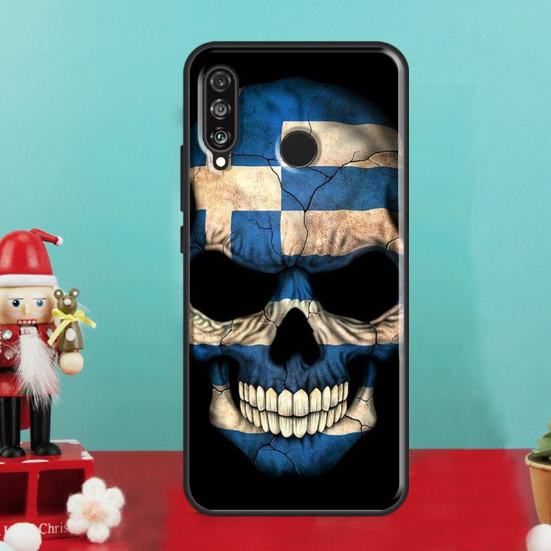 Greece Greek Flag For Huawei Nova 12i 12s 11i 5T Y90 Y70 Y60 Y61 Y91 Y72 9 10 SE P60 Pro P20 P30 P40 Lite Case