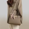 Handbag bag women's new spring and summer crossbody leather women's bag light luxury platinum bag large capacity mother bag