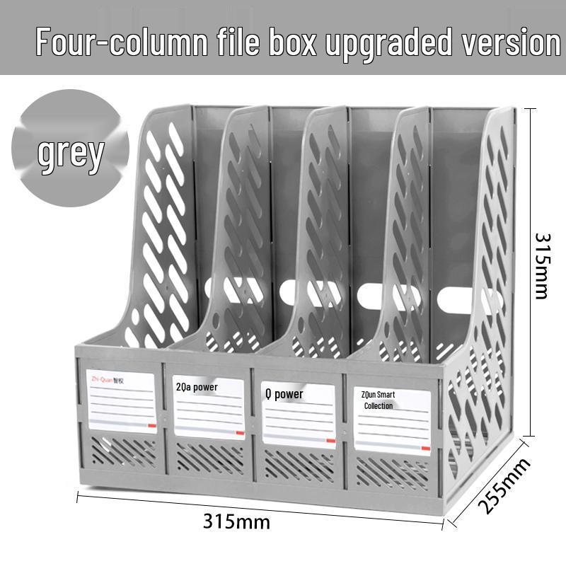 Four-Tier Desktop File Organizer with Storage Trays for Office Supplies