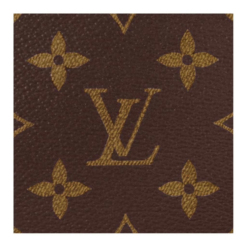 Louis Vuitton Dopp Kit Monogram Canvas With Leather Trim Toiletry Bag Women Toiletry Bag Brown M83112