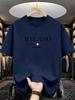 Milan Italian Print Unisexs Breathable Polyester Crew Neck Tshirts Lightweight Short Sleeve Tops For Casual Outdoor