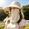 Sun Fishing Hat Women's Bucket Hat with Neck Cover Breathable Wide Brim Summer UV Protection Hat for Travel Holiday Beach
