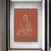 Mandala Buddha Lotus Neutral Yoga Meditation Wall Art Print Canvas Painting Poster Picture Zen Yoga Living Room Home  Decor No Frame