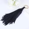Leather Tassel Ring Buckle Keychain Keyring Gift Jewelry Car Key Trinket Hanging Ornament Bag Pendant Accessories Women Men