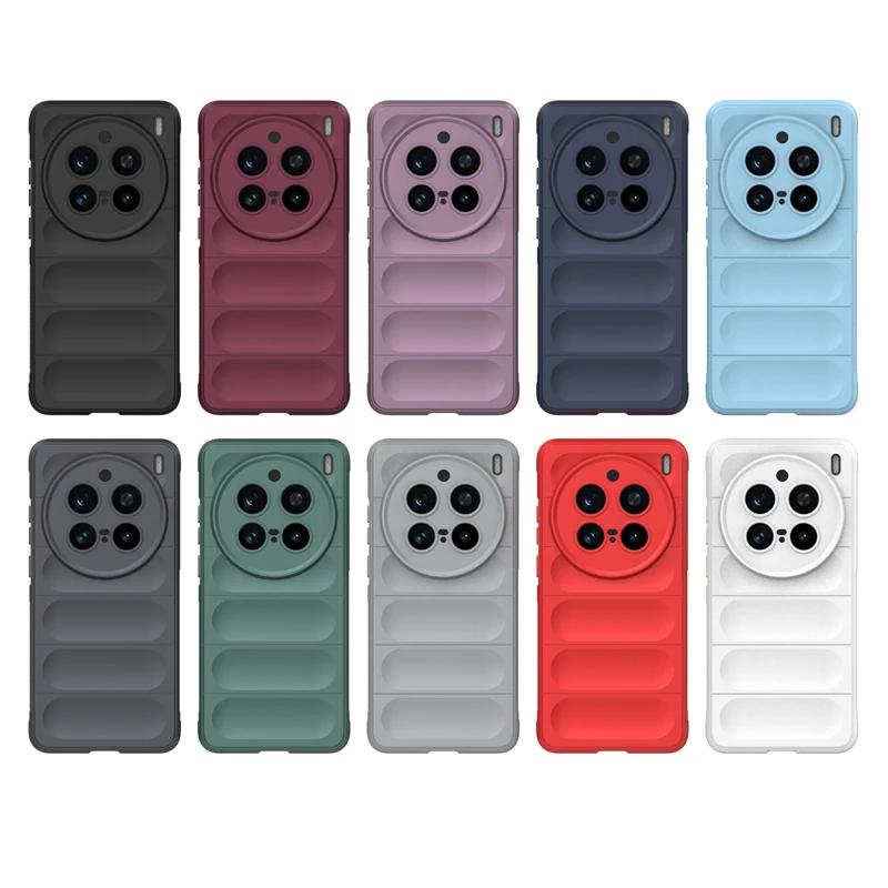 Case For VIVO X200 X100 Pro X100S 5G Back Cover Case Soft Silicone Anti-fall Shockproof Protection Funda Coque Phone Cases