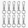 10pcs Multi-Functional Metal Keychains Lightweight Zipper Clips Portable Key Ring Clip  Bag