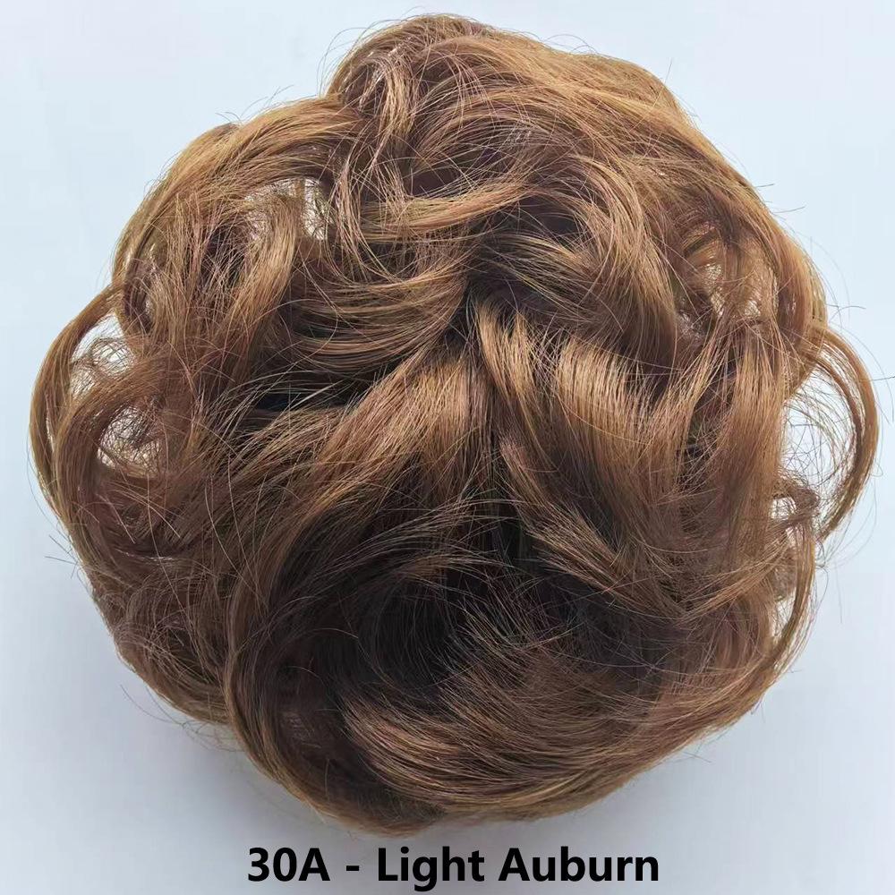 

Європейська та американська мода Гумки для волосся - Неохайні пухнасті еластичні гумки для жінок, Пучки та перуки, Зачіска Бутон квітки