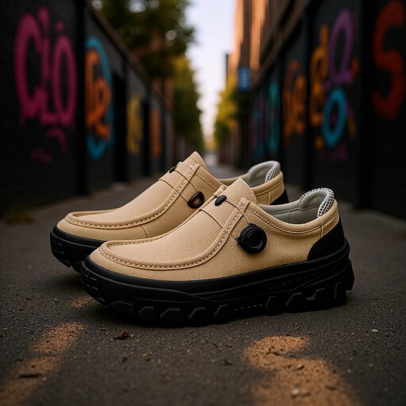 3652 Outdoor Men's Shoes Spring New Thick-soled Heightening Leather Thick-soled Heightening Shoes Fashion Tooling Casual Shoes