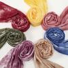 Muslim Women Hijabs Ramadan Scarves Tie Dye Jersey Hijab Scarf Woman Printed Cotton Islamic Big Size Turban Stretchy Headscarf