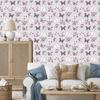 Wallpaper Butterflies Roses Flowers and Nature for Living Room and Bedroom 50x1000