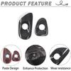 Lcojicep Car Switch Button Trim Compatible with Corvette C6 Z06 ZR1 2005-2013 Door Switch Button Lock Trim Door Switch Button Trim Frame Panel Real