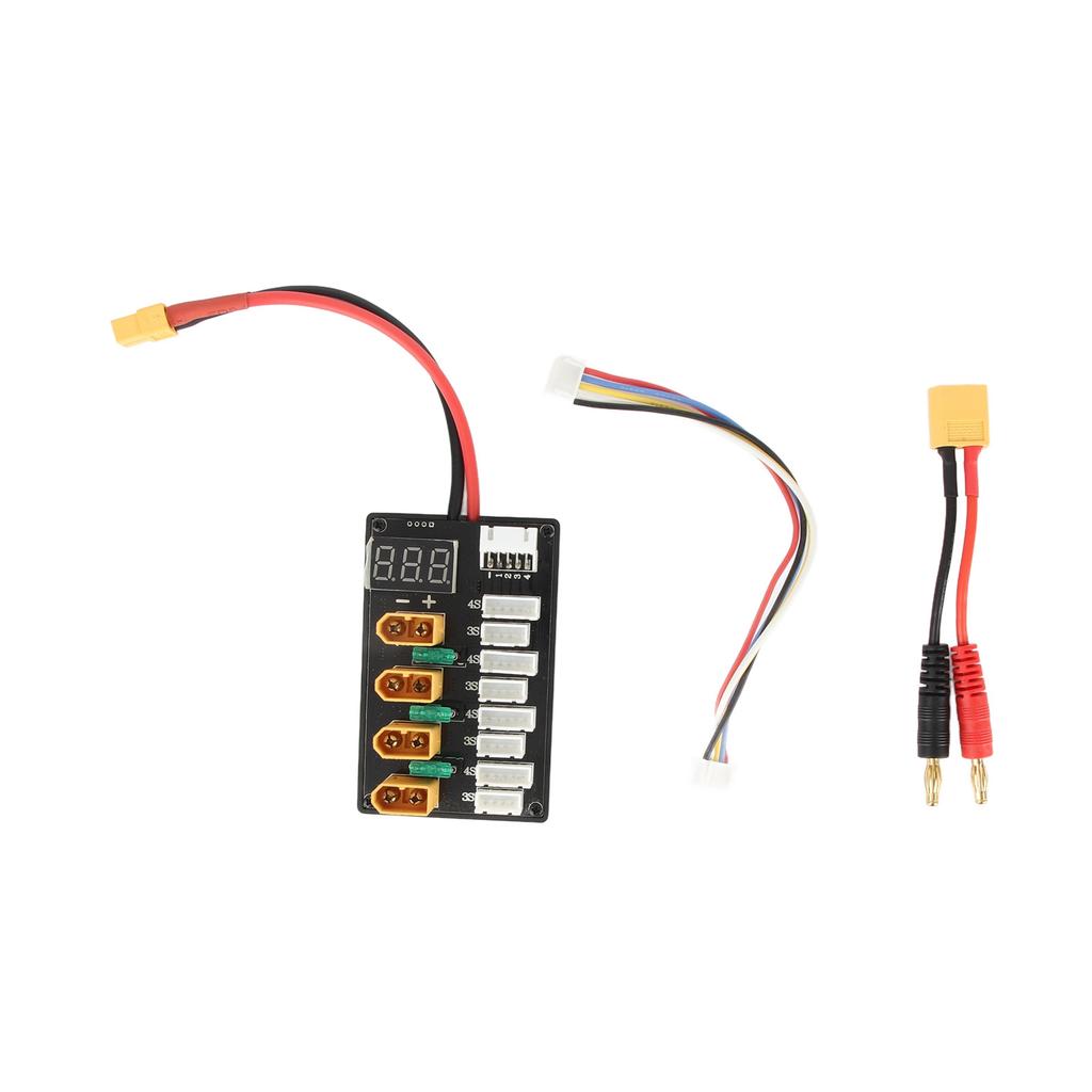Xt60 Mini Parallel Charging Board with 15A Fuse Universal 3S 4S Battery Charging Plate for B6 B6AC