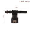 7.89 ID6 Auto Car Fuel Line Bundy Tee Hose Coupler Nylon Motorcycle Hose Coupler Quick Release Connect Connector Car Accessories