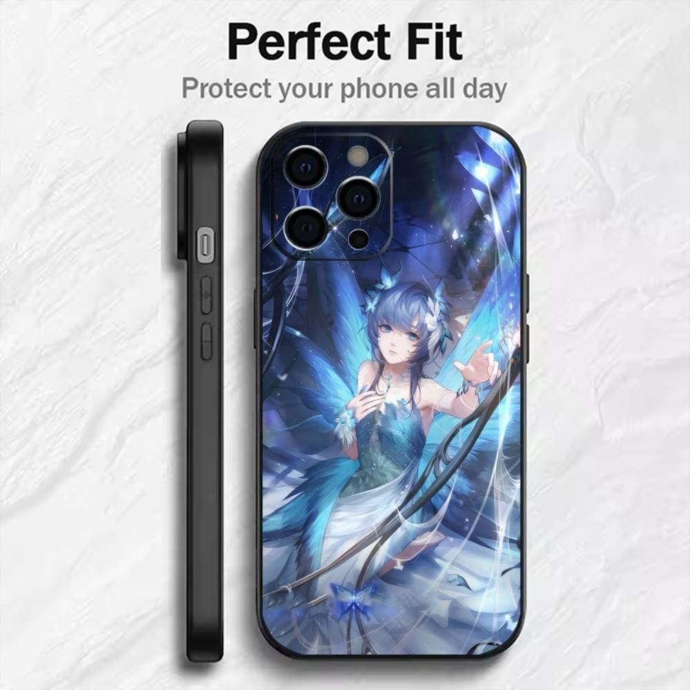 SSR Shin-ing Game N-Nikki-iES Phone Case For iPhone17,16,15,14,13,12 Plus,Max Soft Silicone Black Cover