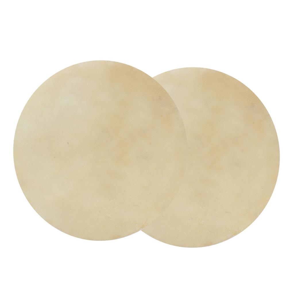 2pcs Drum Head Sheepskin Consistent Clear Sound for African Bongo Drum (12.2in)