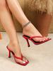 2025 European & American Style High-Heeled Flip-Flops for Outdoor Summer Wear
