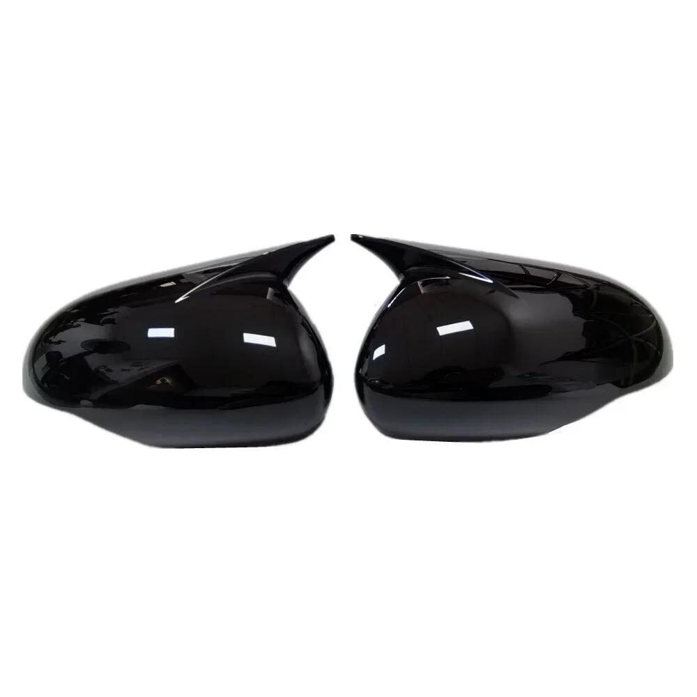 

For KIA KX3 2015- 2x Car Sticker Rearview Side Mirror Cover Wing Cap Exterior Case Trim Accessories Vehicle Decoration ABS Gloss Black