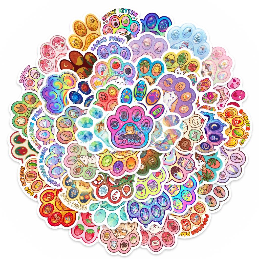 50 Pieces Of Colorful Claws And Claws Series Graffiti Stickers Luggage Notebook Stickers Computer Waterproof Stickers