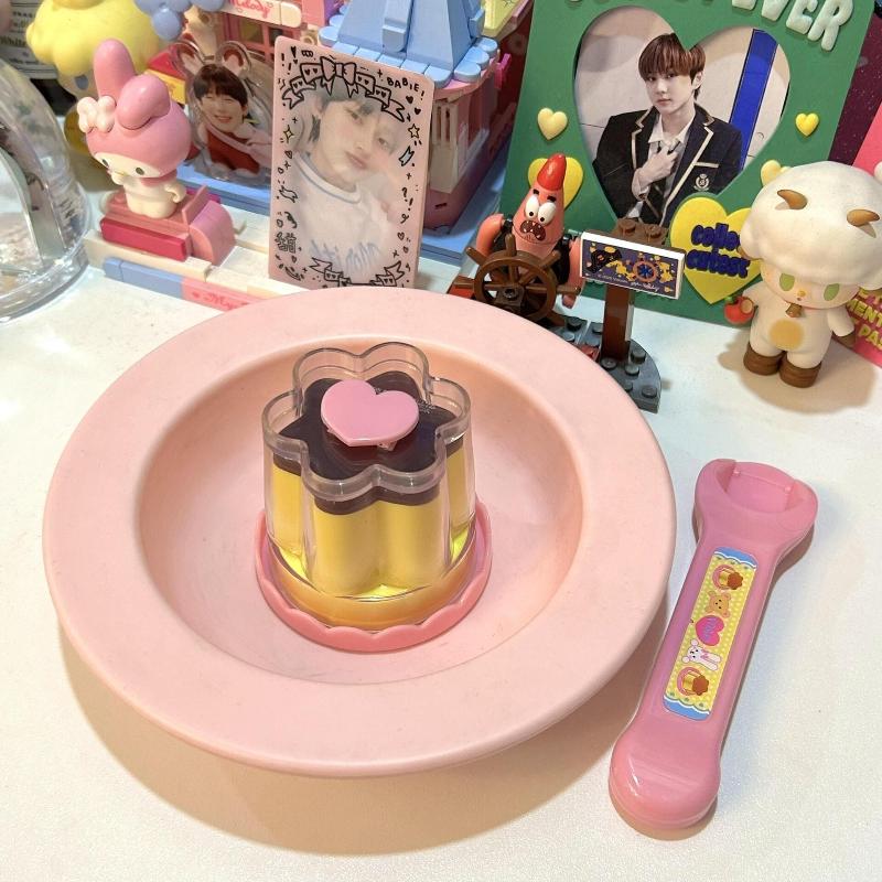 Food Feeding Pudding Feeding Toy Role Play Early Education Strawberry Pudding Toy Pretend Play House Toys Desktop Ornament Toys